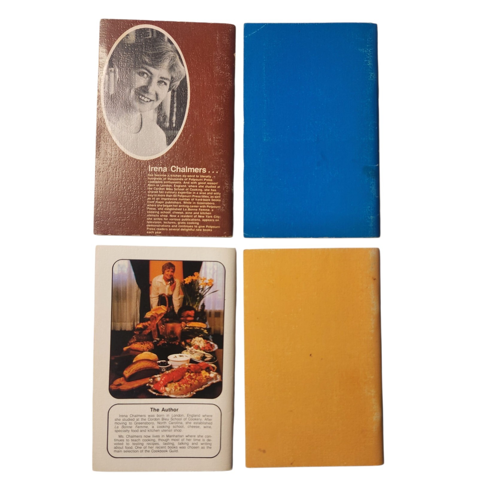 Potpourri Press Vintage 70’s Cookbooks Lot of 4 Bundle Soups Souffle Wok Tempura