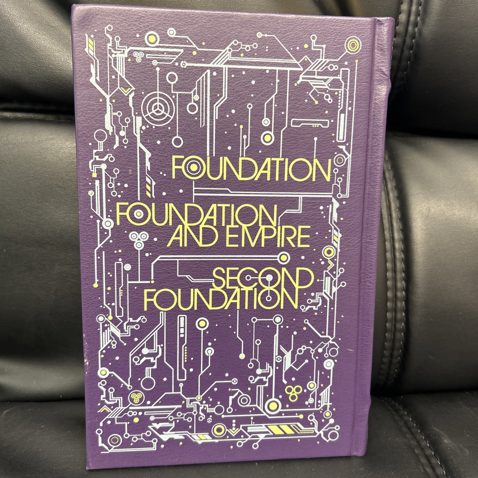 THE FOUNDATION TRILOGY Isaac Asimov -Bonded Leather Gilded