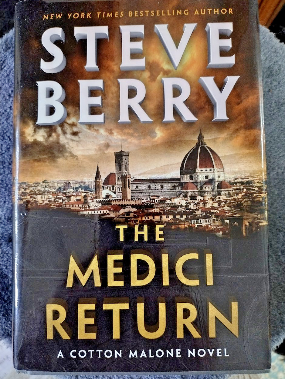 The Medici Return by Steve Berry; 2025 HC/DJ 1st/1st; VG to Good Condition