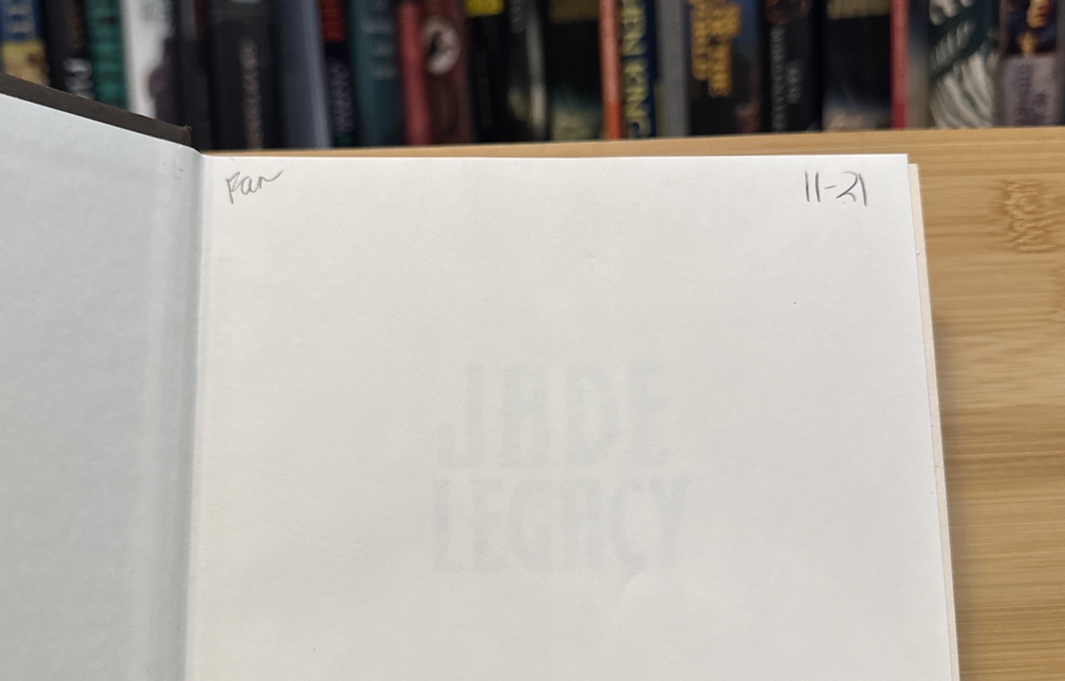 Jade Legacy – Fonda Lee (2021, Hardcover) First Edition/1st Print, Ex-Lib.