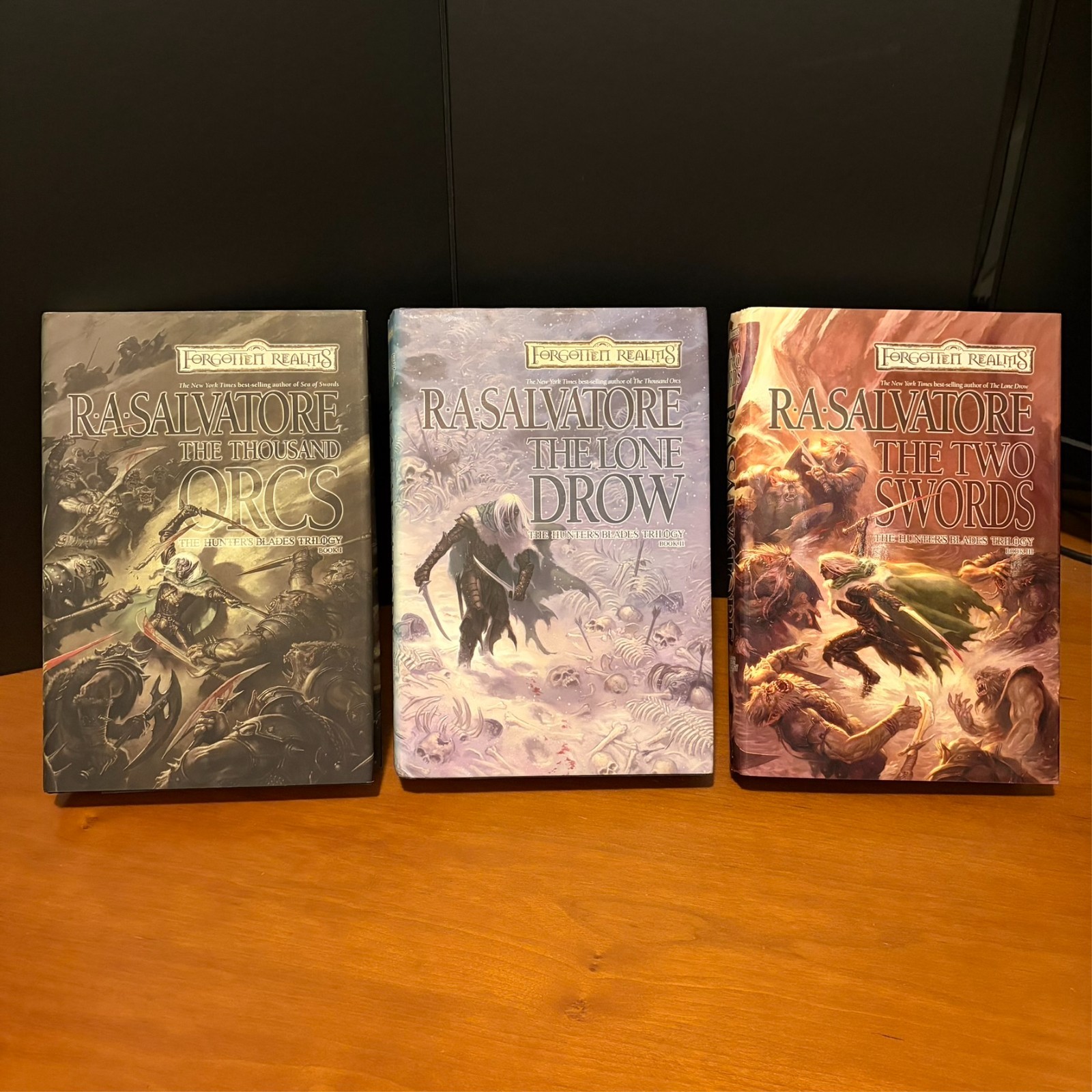 Forgotten Realms: Complete First Edition Hunter’s Blades Trilogy, Drizzt HC Lot