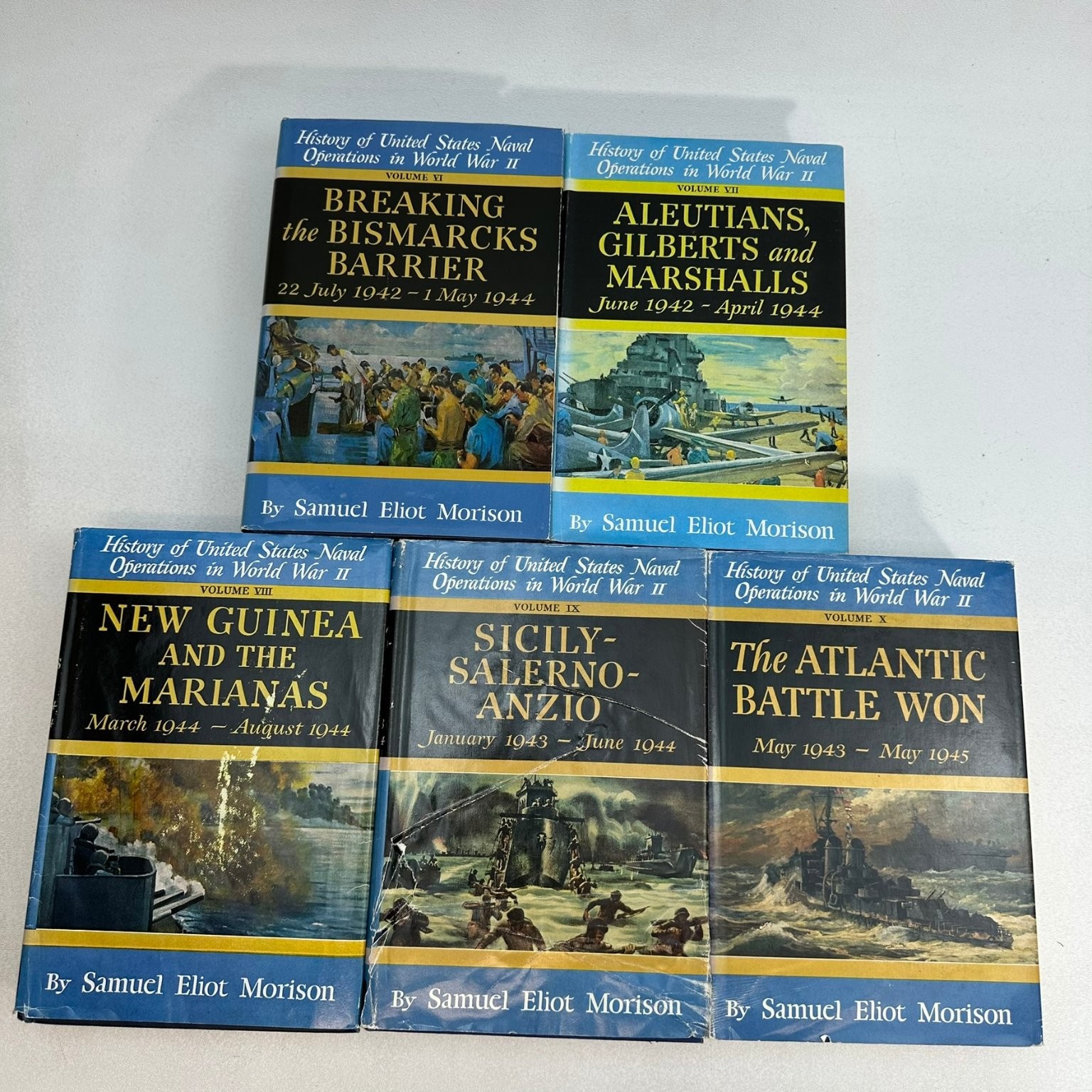History US Naval Operations WWII Morison Complete 15 Vol Atlantic Little Brown