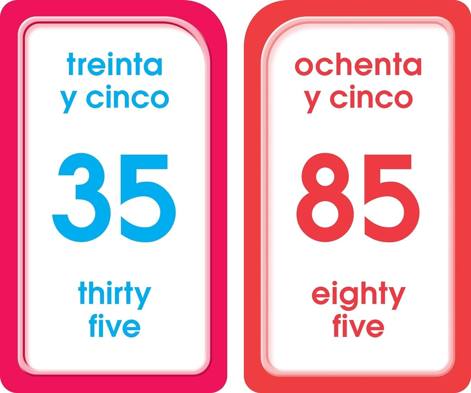 School Zone – Bilingual Numbers 1-100 Flash Cards – Ages 4+, Preschool to…