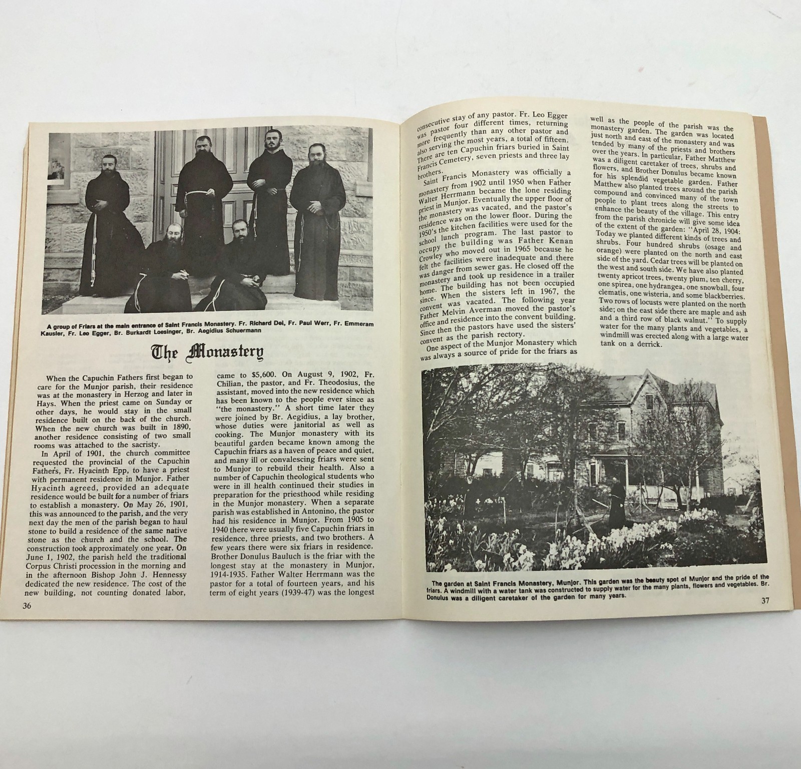 Saint Francis Parish Munjor Kansas 1876-1976 History Fr. Earl Meyer Booklet PB