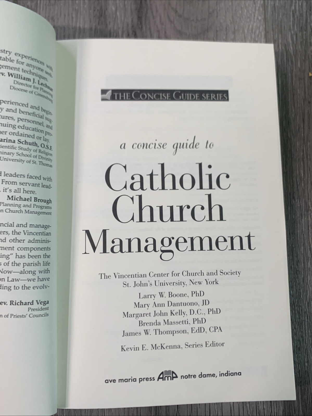 A Concise Guide to Catholic Church Management (The Concise Guide) Ave Maria 2010