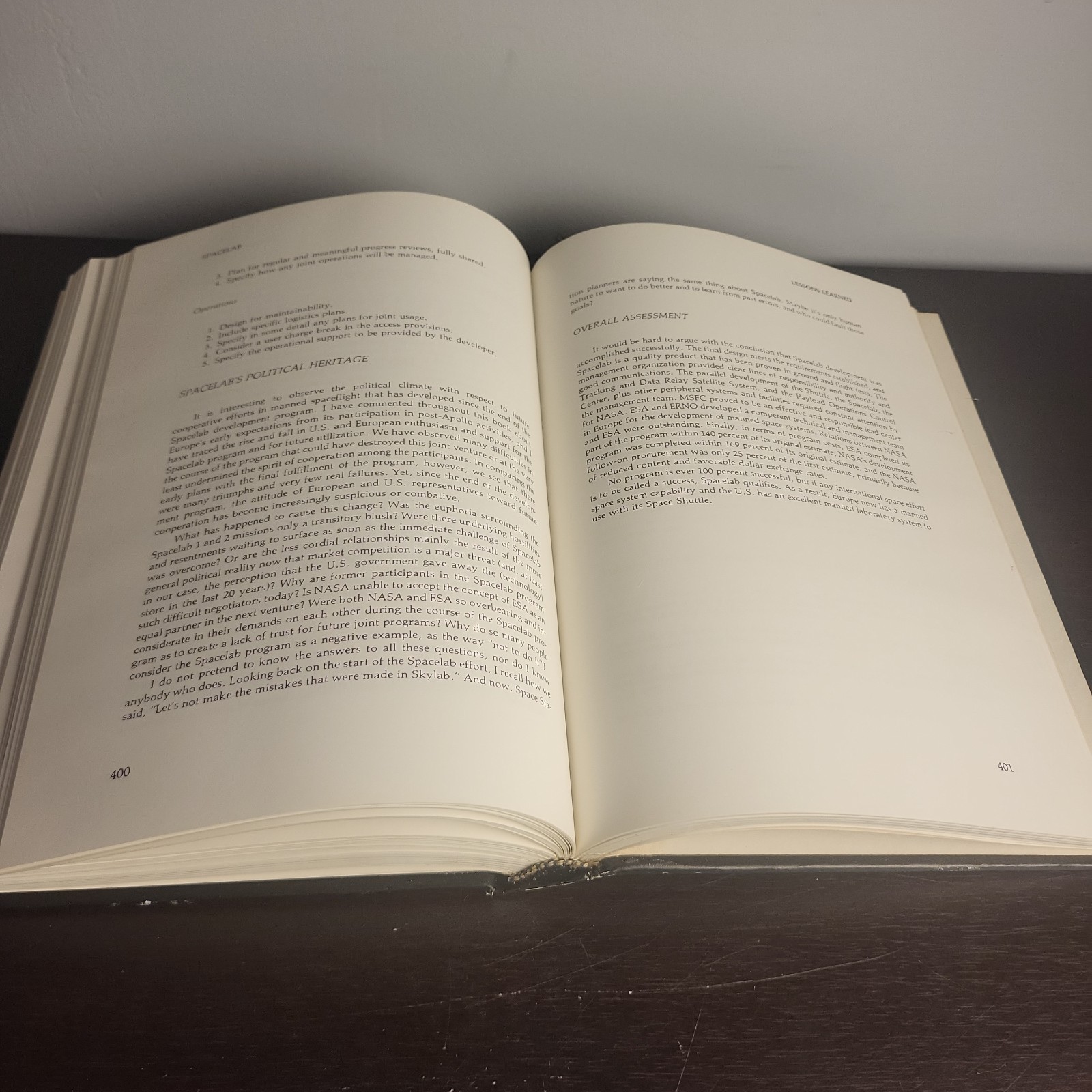SPACELAB: An International Success Story (NASA SP-487) Douglas R. Lord HC 1987