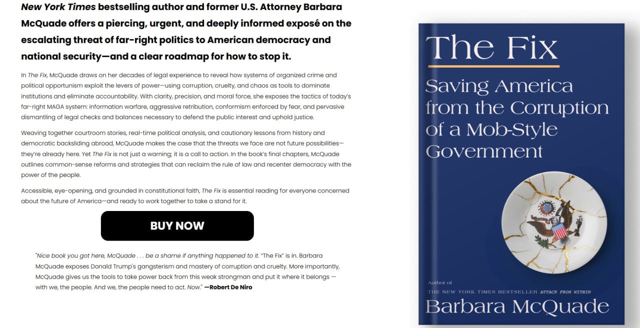 The Fix Saving America from the Corruption of a Mob-Style Government
