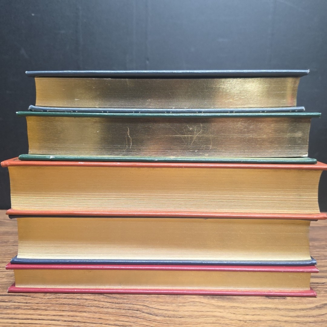 5x lot Charles Dickens ~ Dalmatian Press Leather Bound