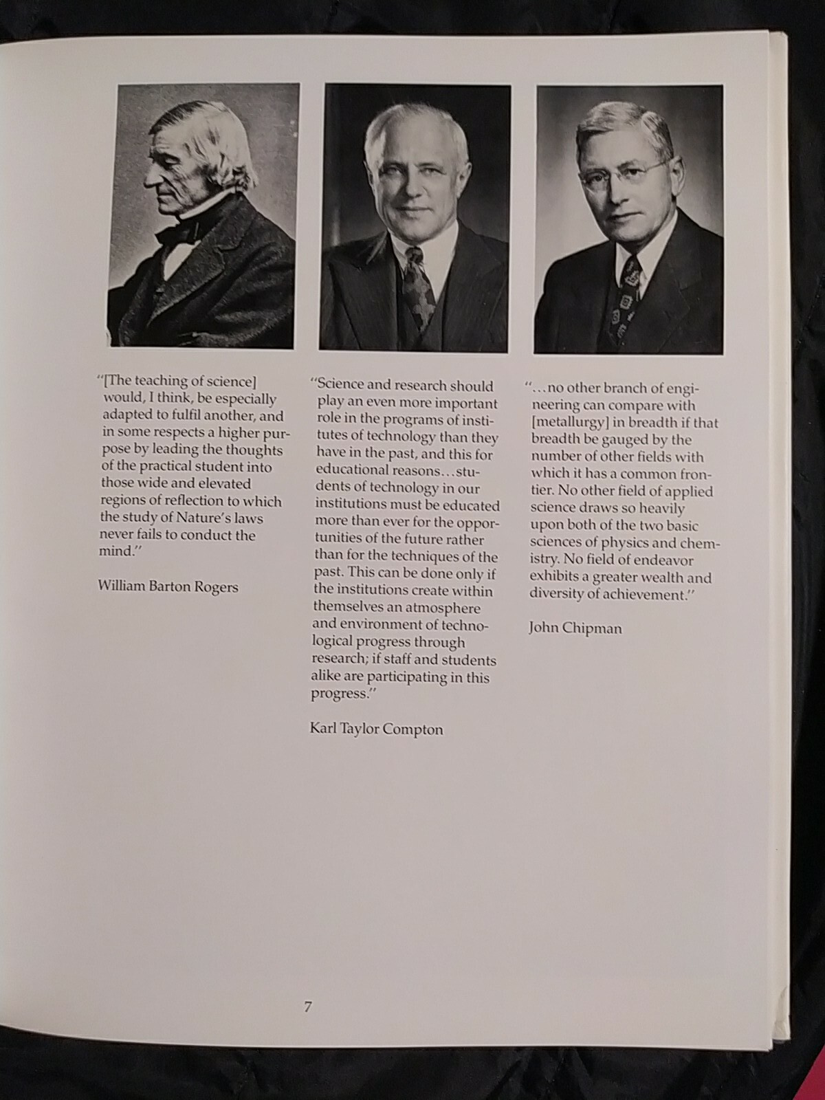 MIT HISTORY METALLURGY MATERIALS SCIENCE AND ENGINEERING 1865 TO 1988 BOSTON MA