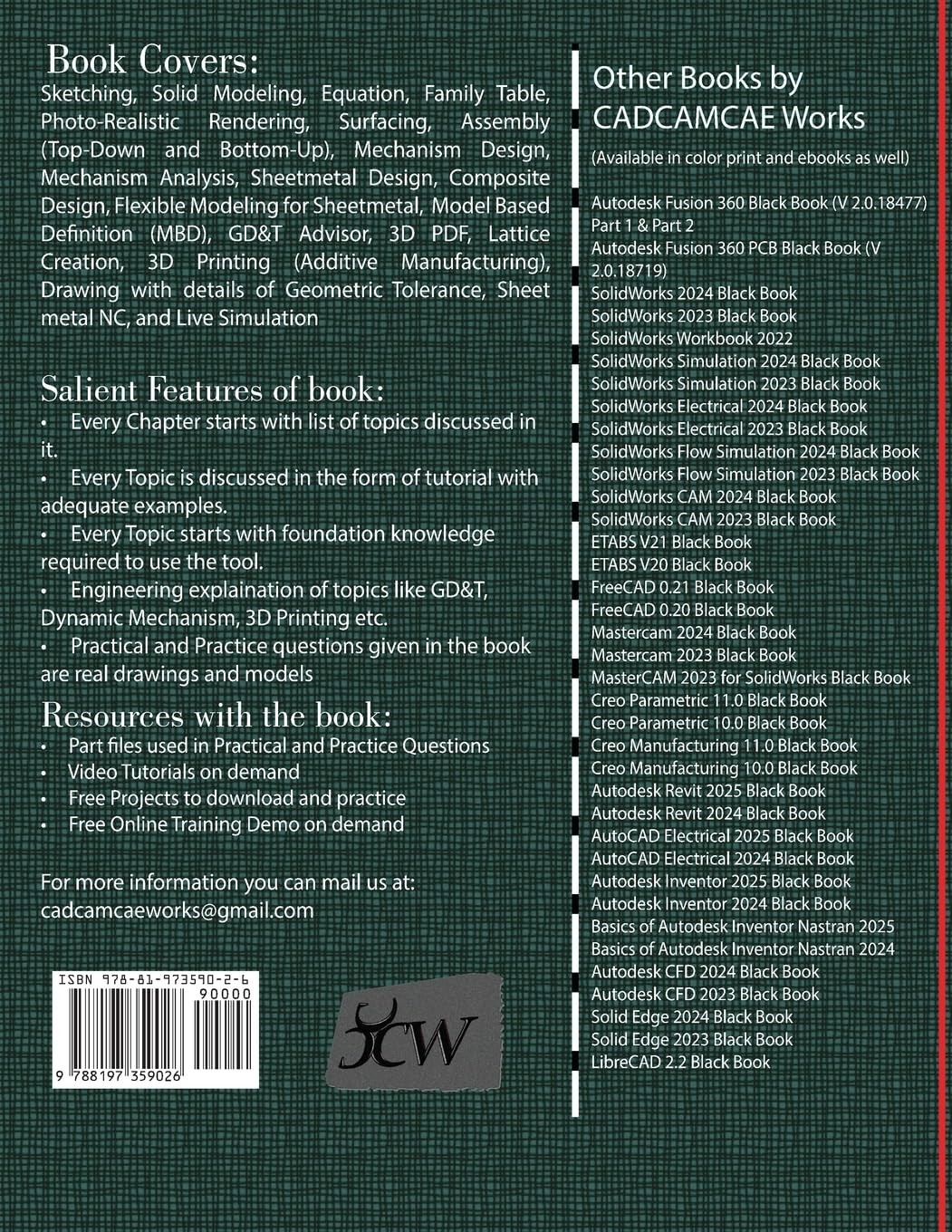 Gaurav Verma Matt Weber Creo Parametric 11.0 Black Book (Edition9) (Paperback)