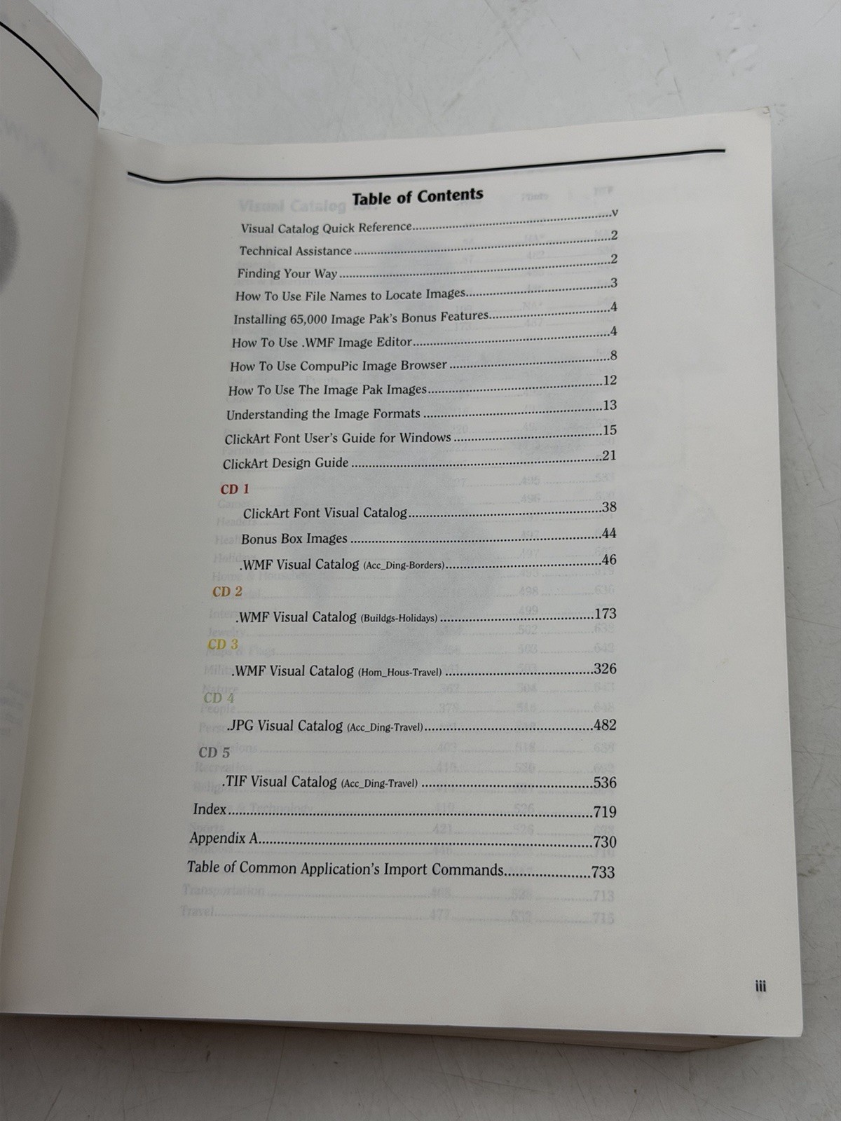 Click Art 65 000 Users Guide and Visual Catalogue Paperback Book 1997 W/CD’S