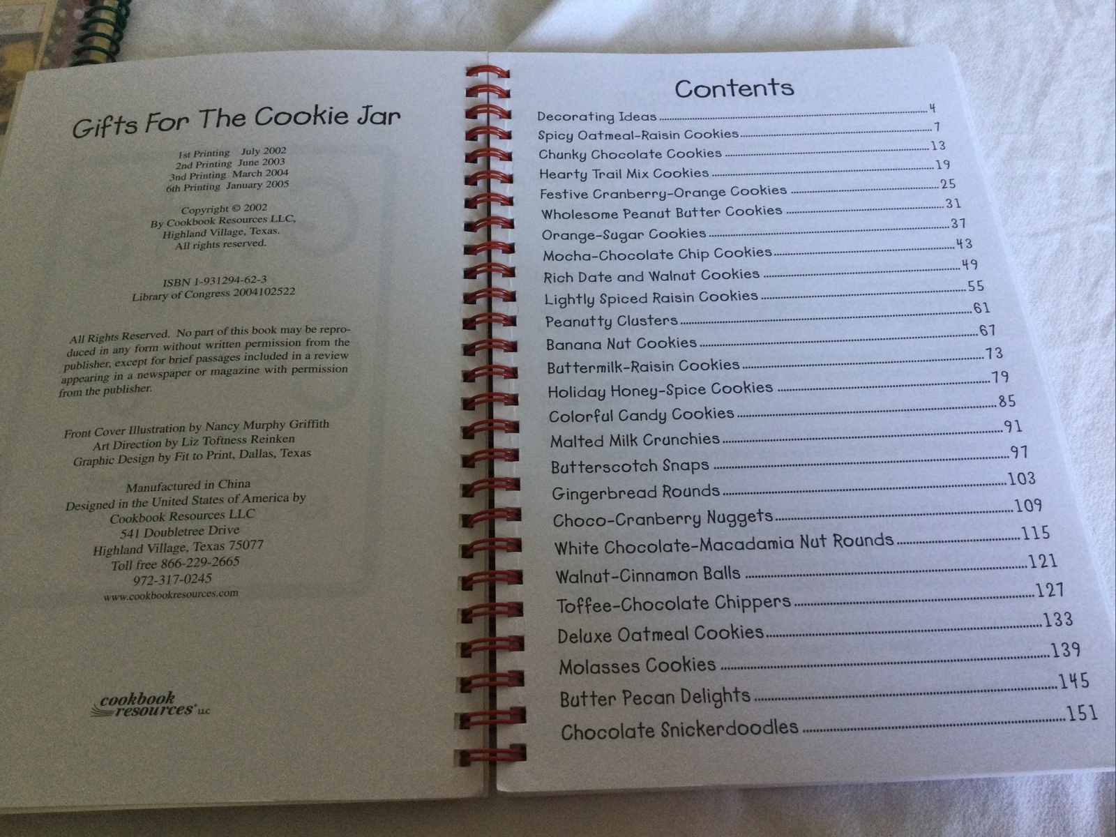 2 Spiral-bound Books: Gifts From a Jar Cookies Muffins Gifts for the Cookie Jar
