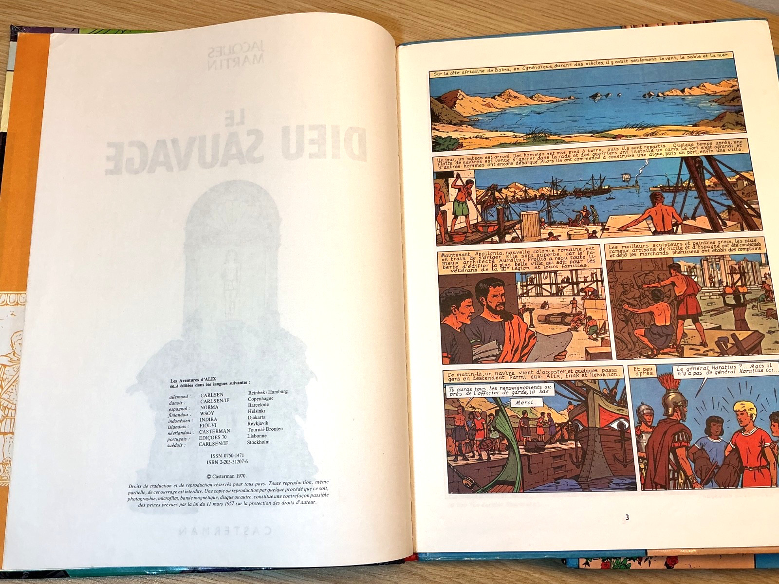 Les Aventures d’Alix, bande dessinée 4-Book French Hardcover Vintage
