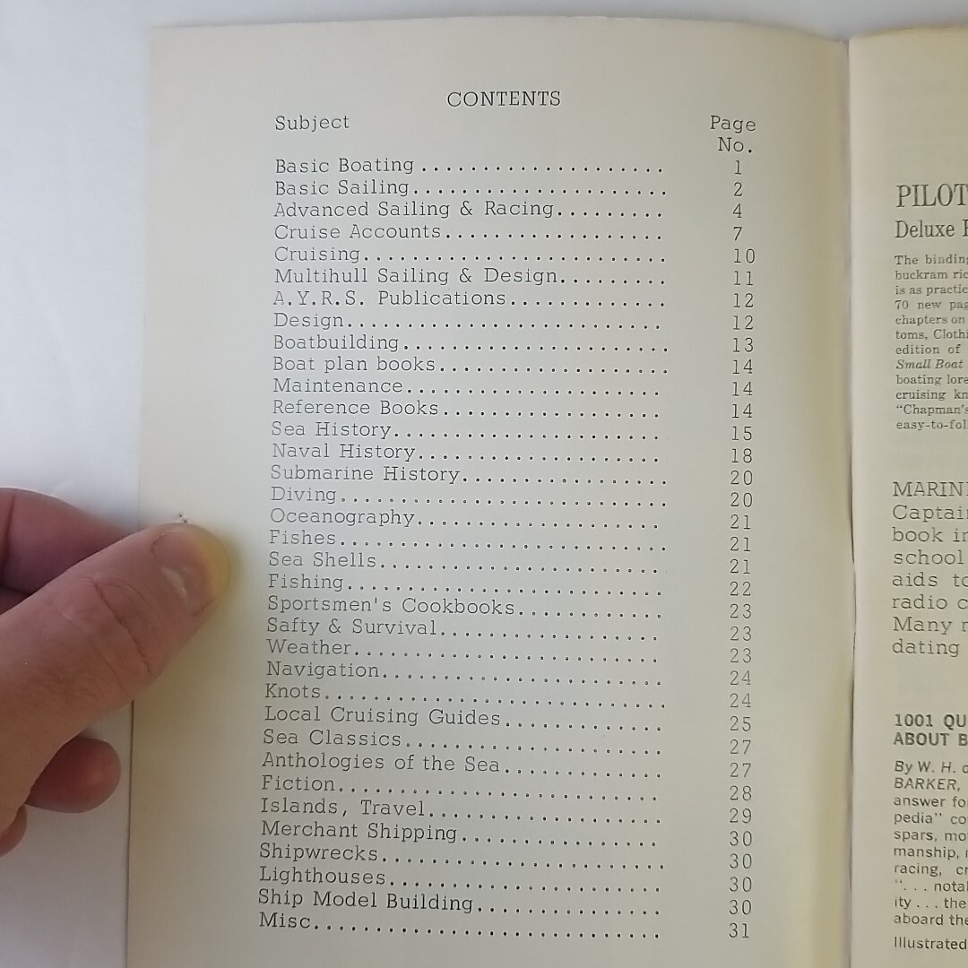 Nice Vintage 1969 Book Shelf Sea Life BOOK Catalog – 34 Pages