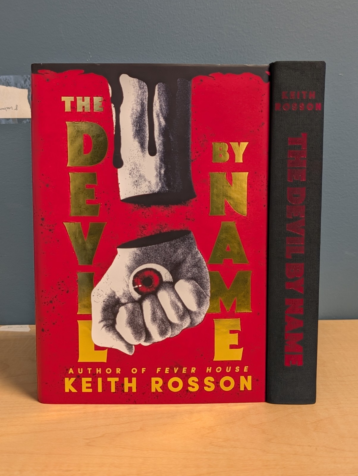 🤘Keith Rosson THE DEVIL BY NAME Black Crow SIGNED Ltd Ed Hardcover Sprayed Edge