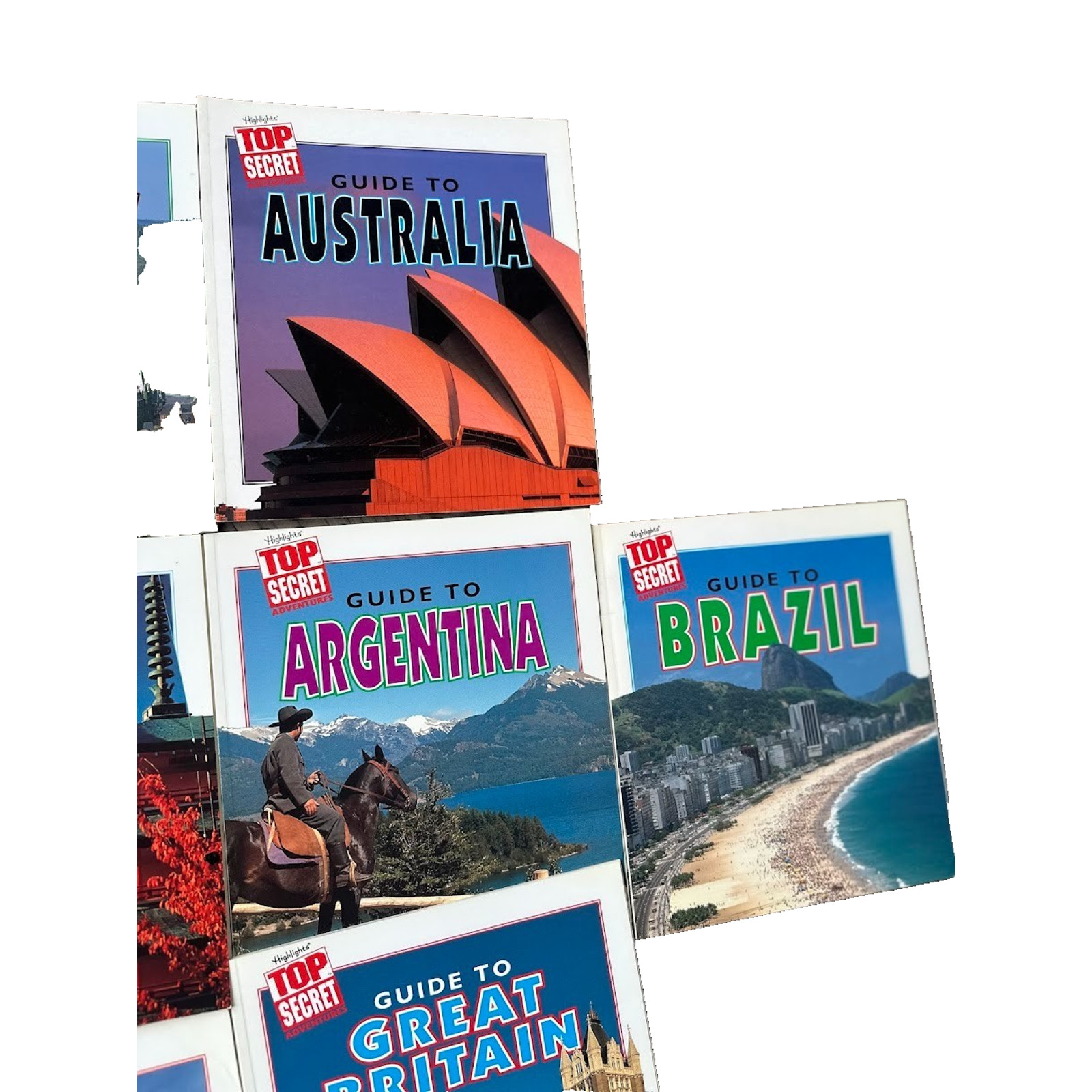 Lot of 11 Books Highlight Top Secret Guide to Countries Homeschool Education