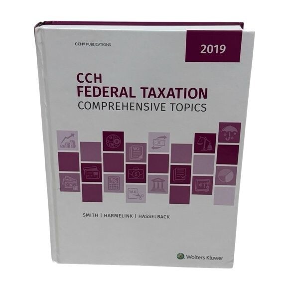 CCH Federal Taxation 2019: Comprehensive Topics Hardcover Book Wolters Kluwer