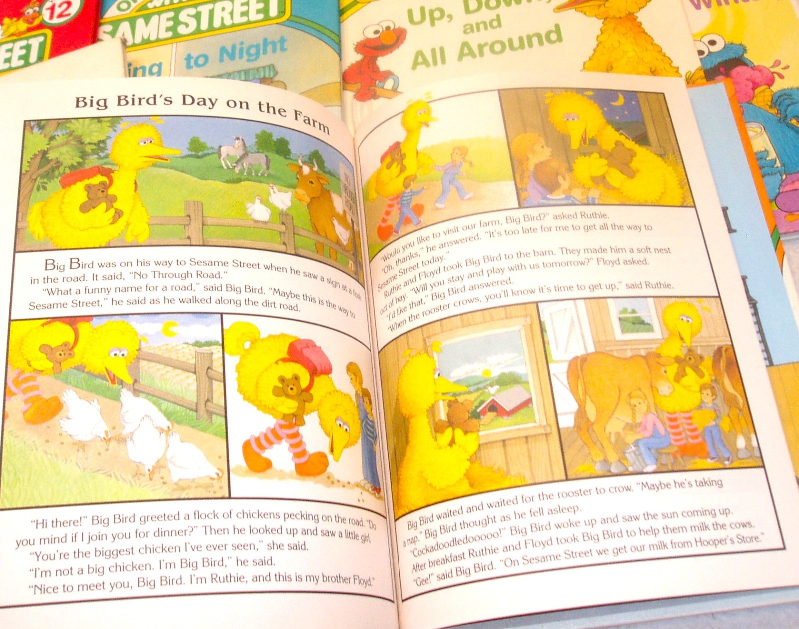 ON MY WAY WITH SESAME STREET Set of 9 HARDCOVER BOOKS By CTW FUNK & WAGNALLS