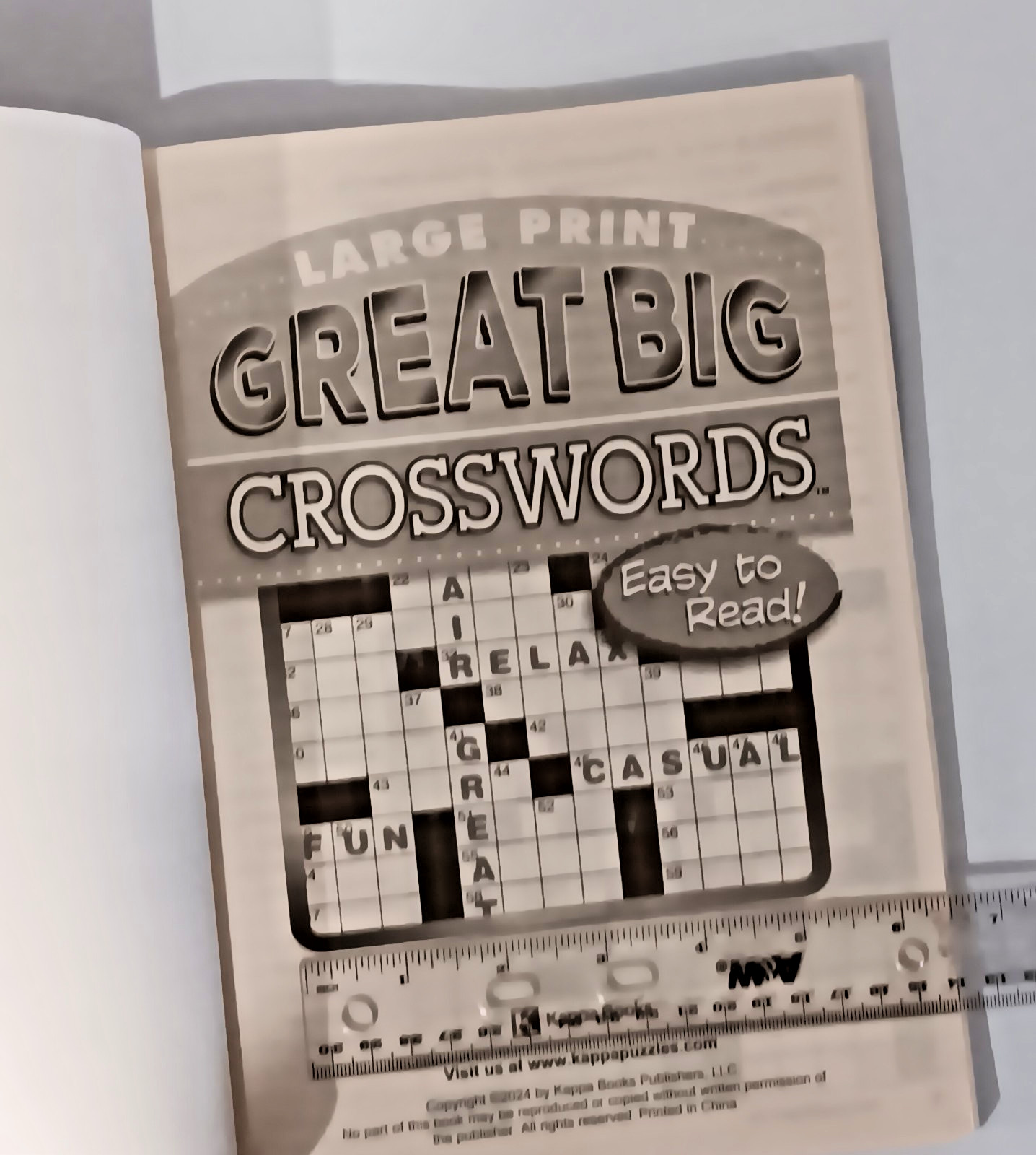Lot of 6 Crossword Puzzle Books Kappa Dreamtivity Bendon Parragon Small-LG Print