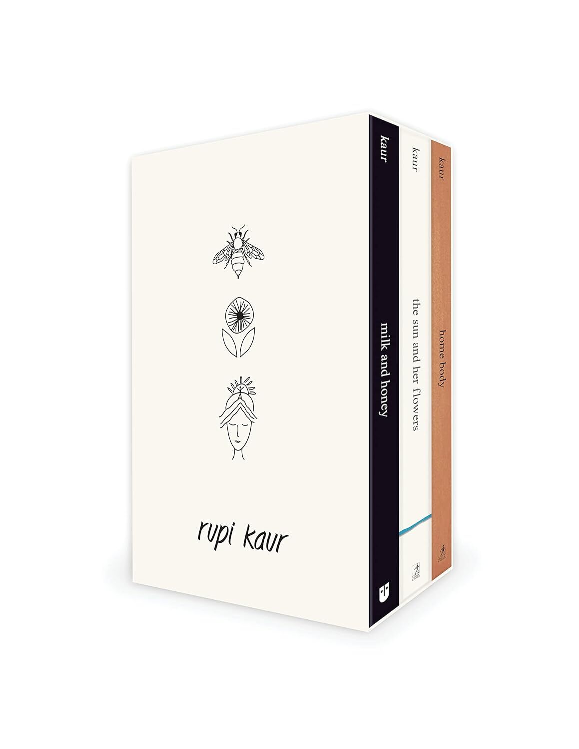 Rupi Kaur Collection 3 Books Set (Home Body, Milk and Honey, Sun and Her Flower