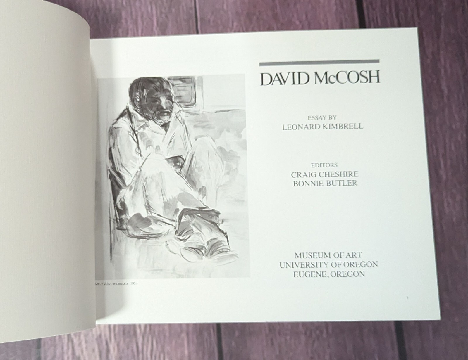 David McCosh – 1985 – Kimbrell – University Oregon – Painter Artist Art