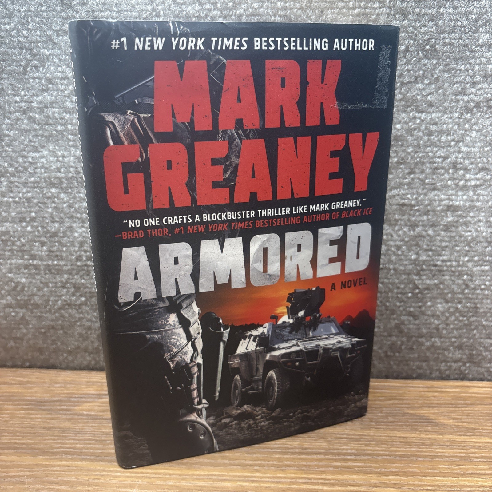 Armored by Mark Greaney – 1st Printing Hardcover Dust jacket Novel Action