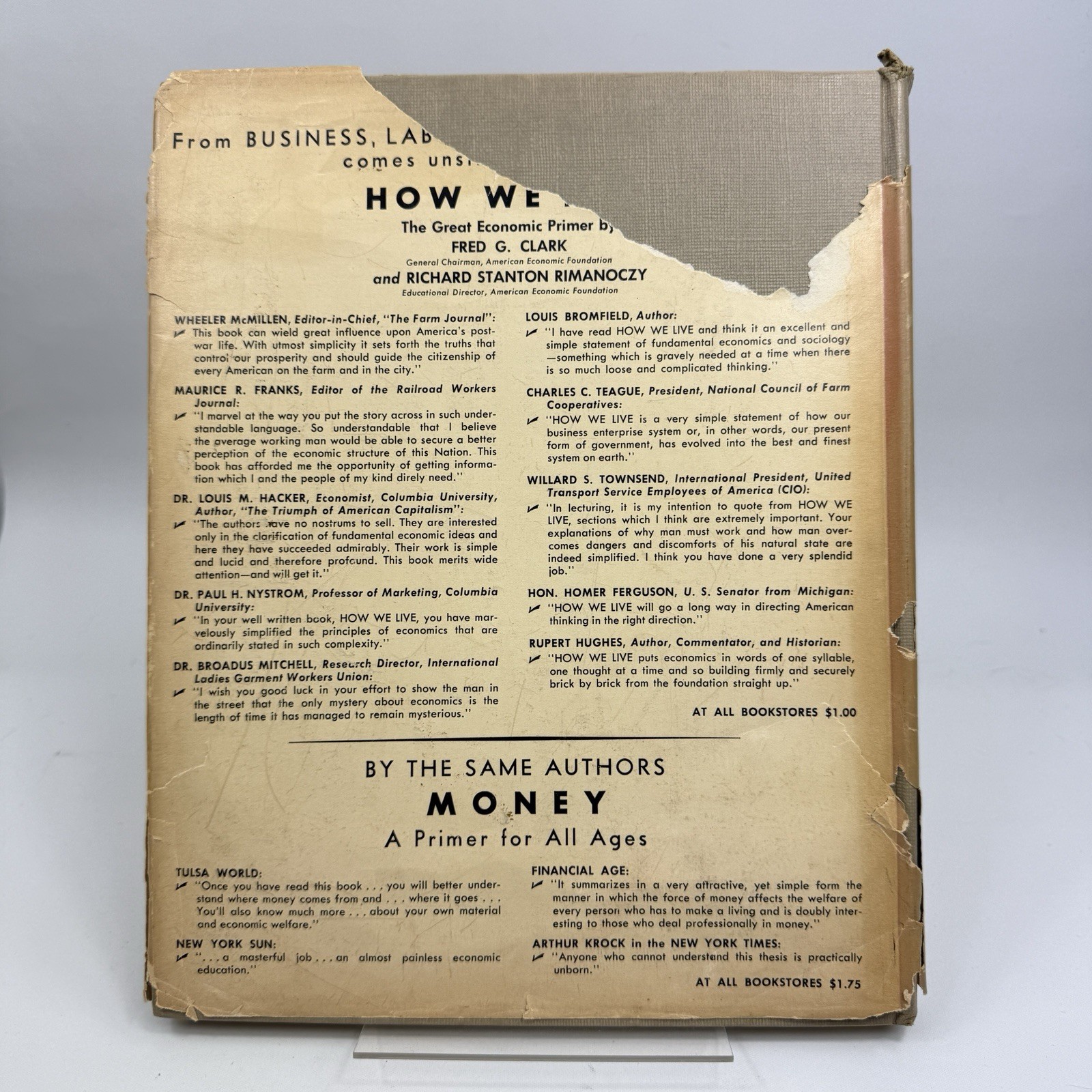 How to Be Popular Though Conservative 1948 Fred G Clark Politics HC
