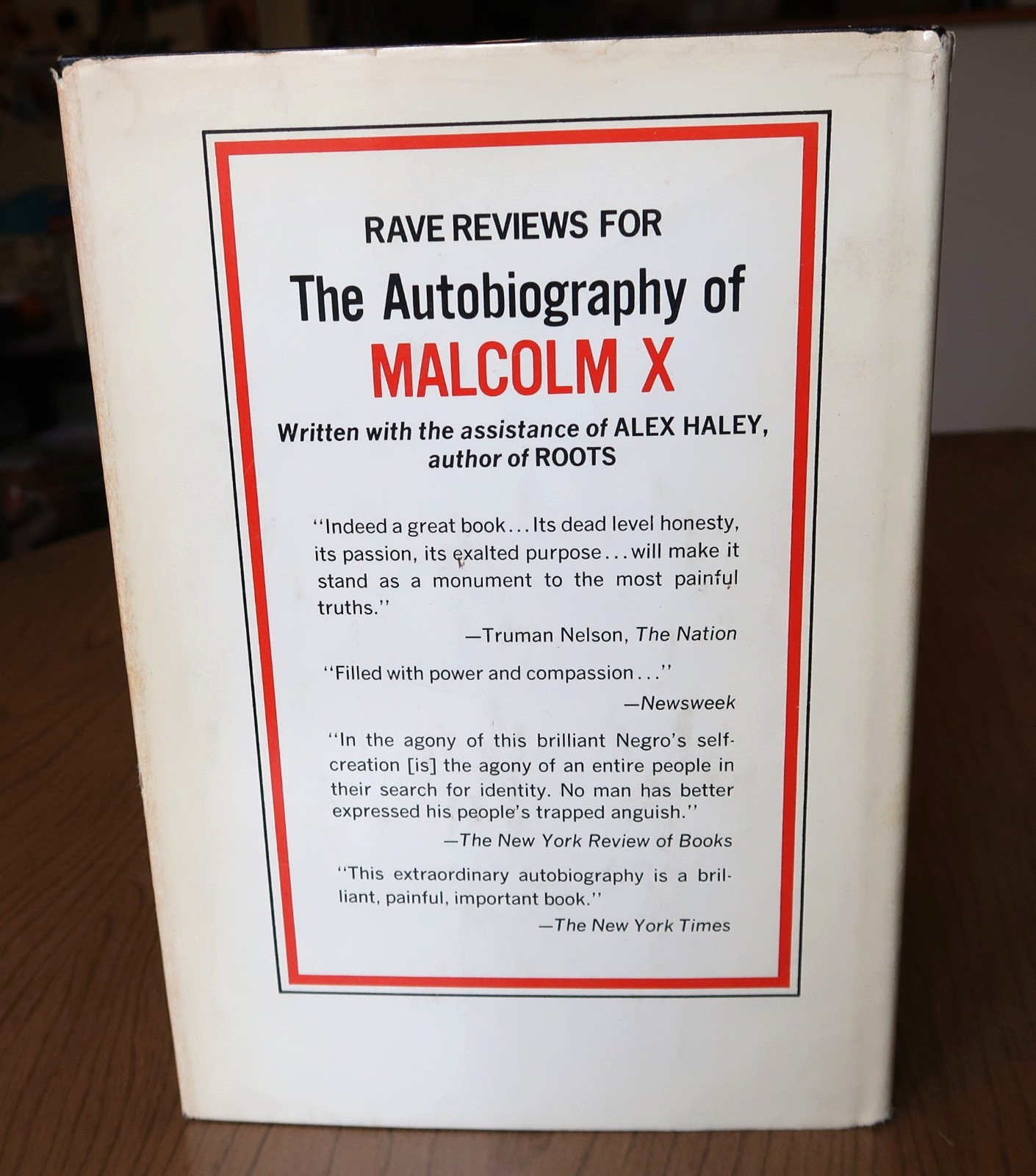 The Autobiography of Malcolm X (As told to Alex Haley) HC/DJ 1965 BCE