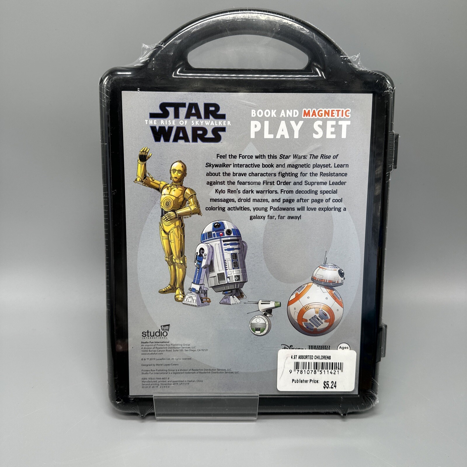 Star Wars: The Rise Of Skywalker Book and Magnetic Play Set New Sealed