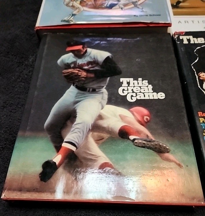 Lot of 4 Vintage Major League Baseball Books – This Great Game, Dodgers