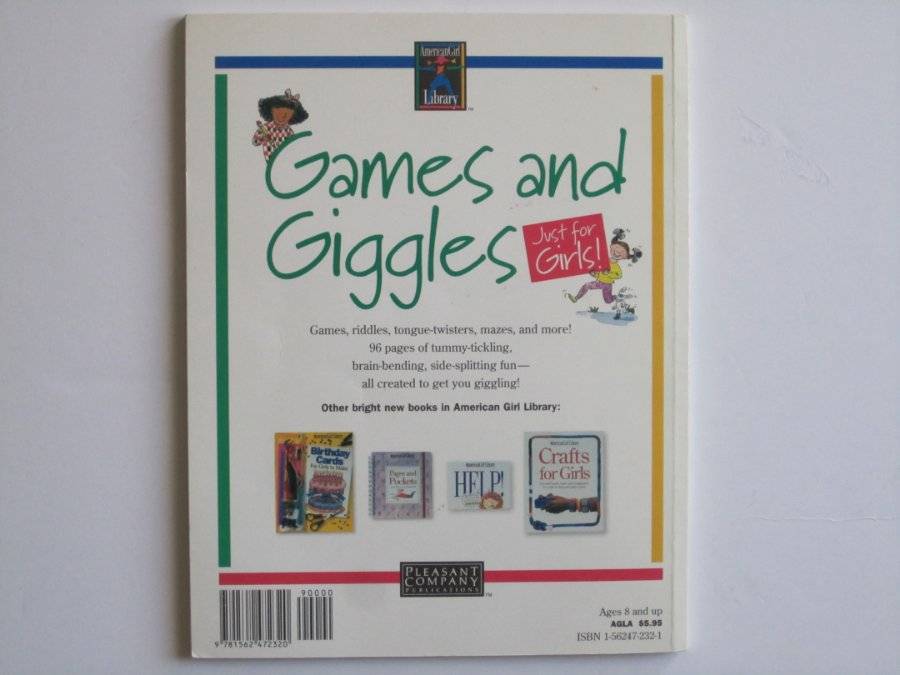 American Girl GAMES AND GIGGLES Book Pleasant Company Pub.