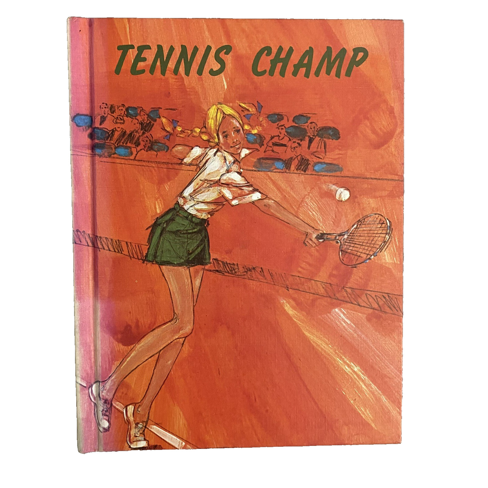 Vintage Tennis Champ by Evelyn Lunemann Sports Mystery Book 1972 HC