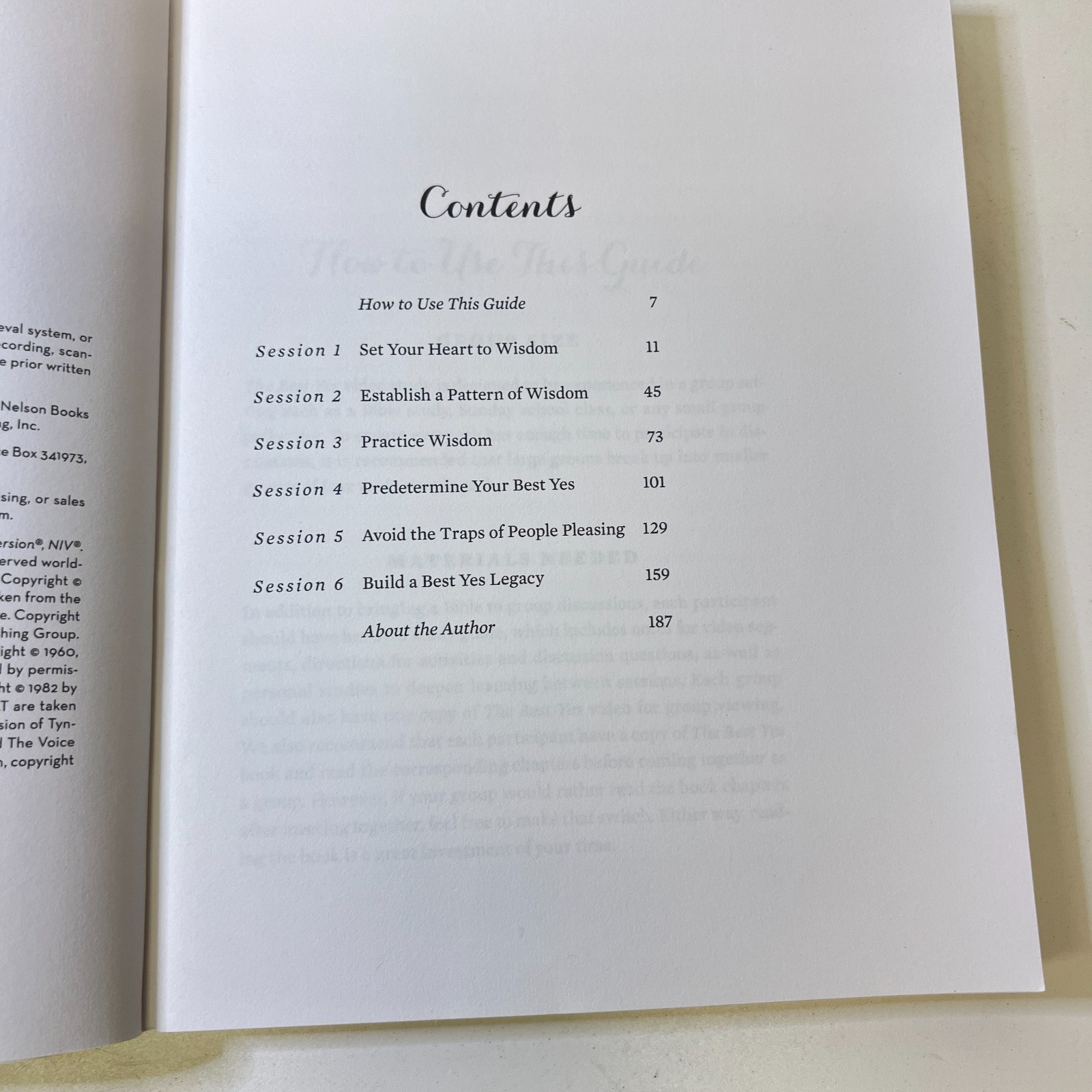 The Best Yes Study Guide: Making Wise Decisions in the Midst of Endless