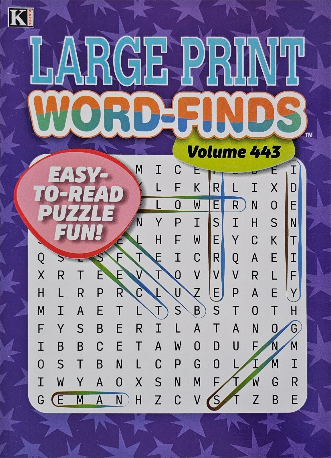 5 New Large Print Word-Finds Puzzle Books Kappa Games Vol #443-478 ~ Search,Hunt