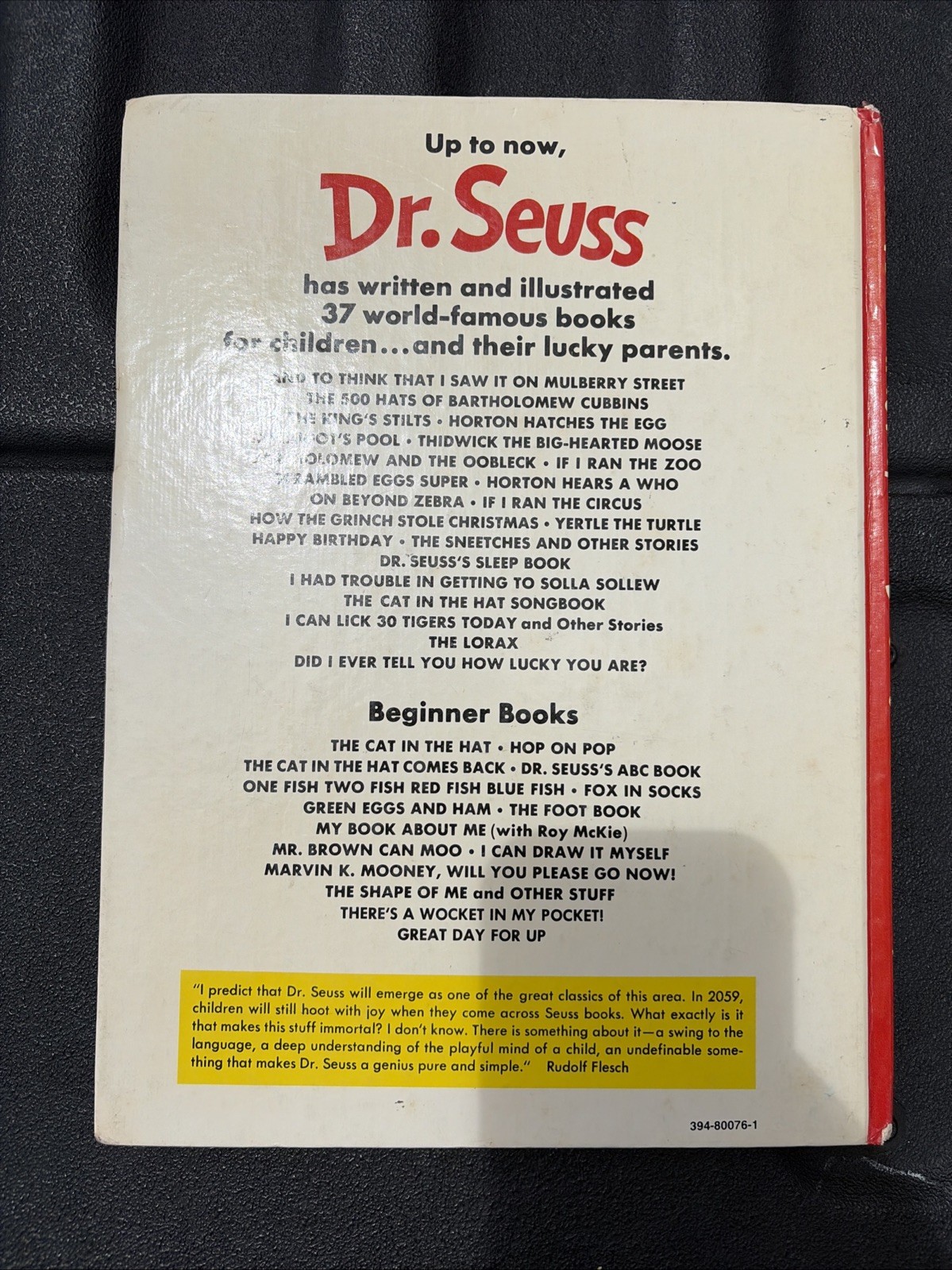 DR SUESS Vintage Book HAPPY BIRTHDAY TO YOU! Hardcover 1959