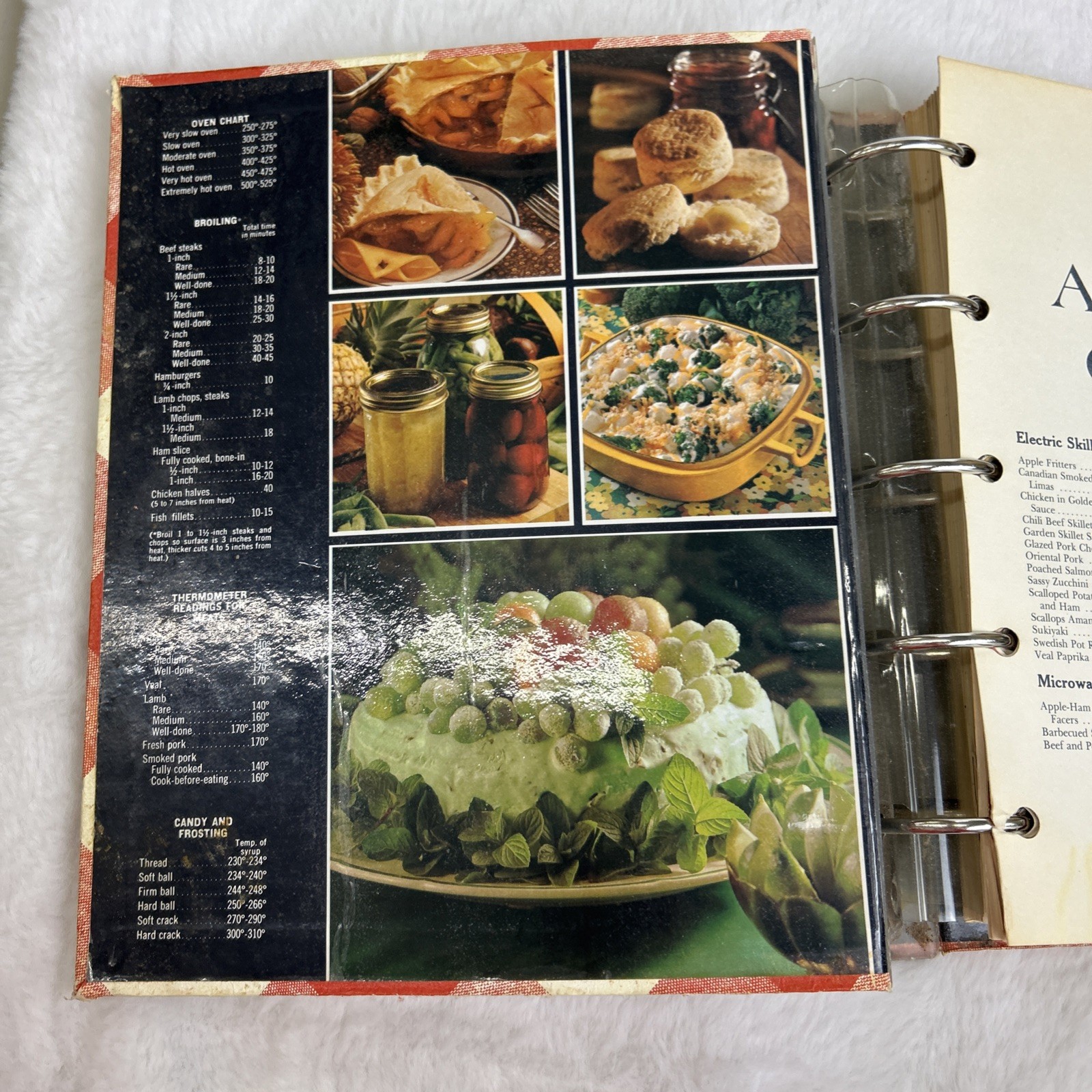 Better Homes & Gardens New Cook Book 5 Ring Binder 1976 435 Pages Vintage