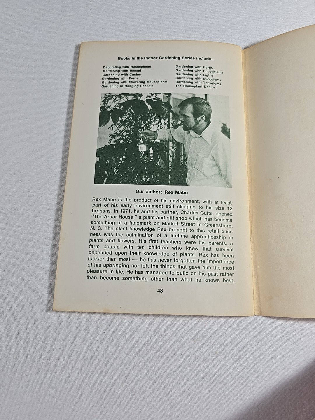 Gardening With Lights Rex Mabe Potpourri Press 1975 Vintage Indoor Grow Plants