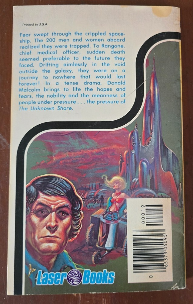 Laser Books #19: The Unknown Shore, by Donald Malcolm – Laser PBK 1976