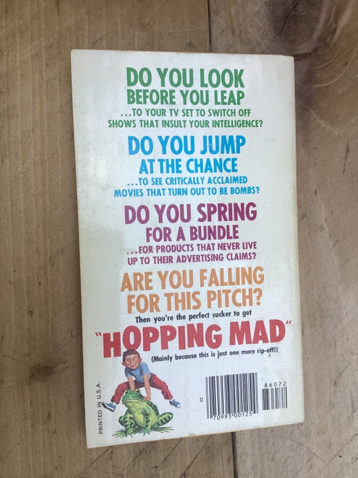 Hopping MAD Paperback Warner 1st Printing $1.25 Free Shipping