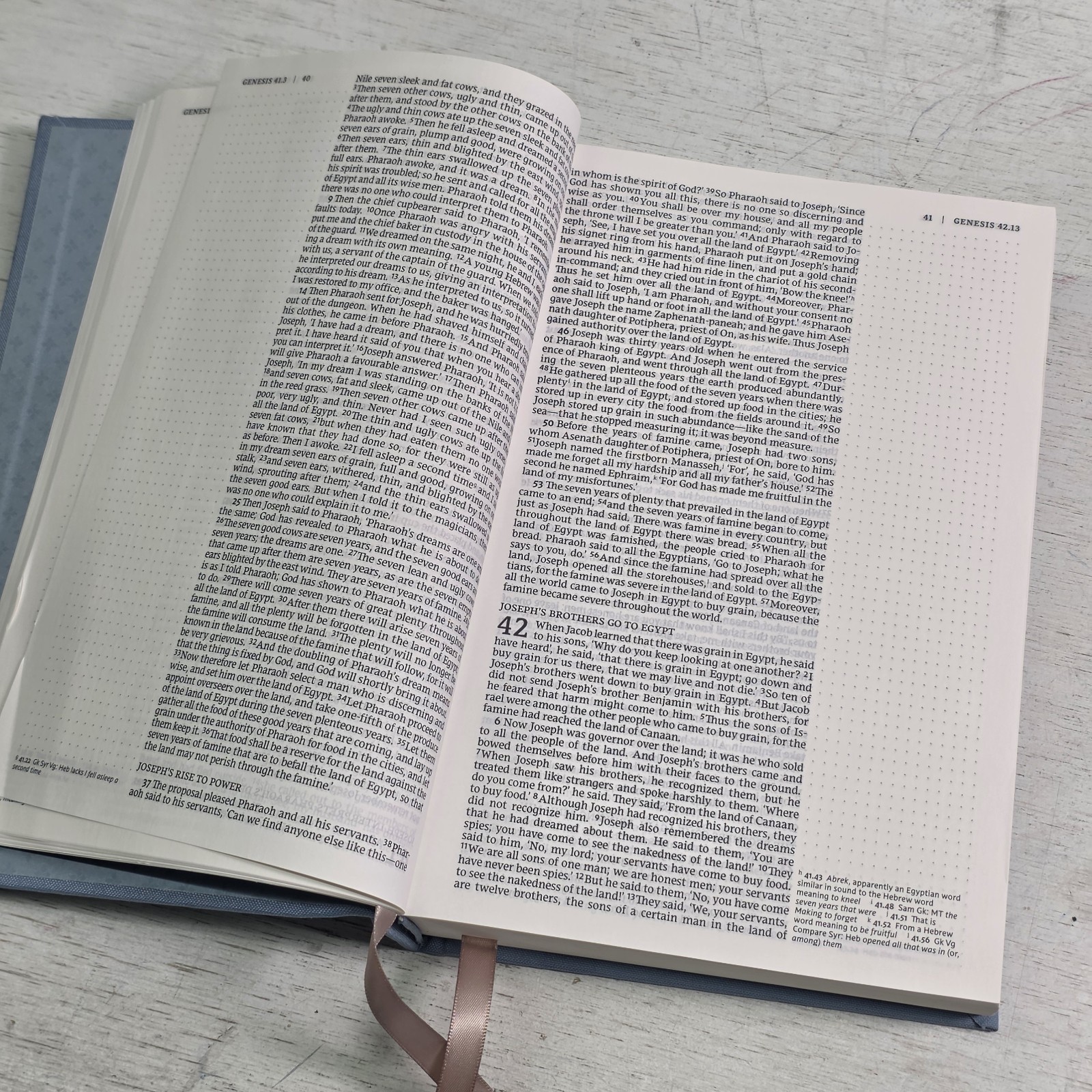 NRSV Catholic Bible Press Blue Note Taking Journal Cloth Board Canvas Hardcover