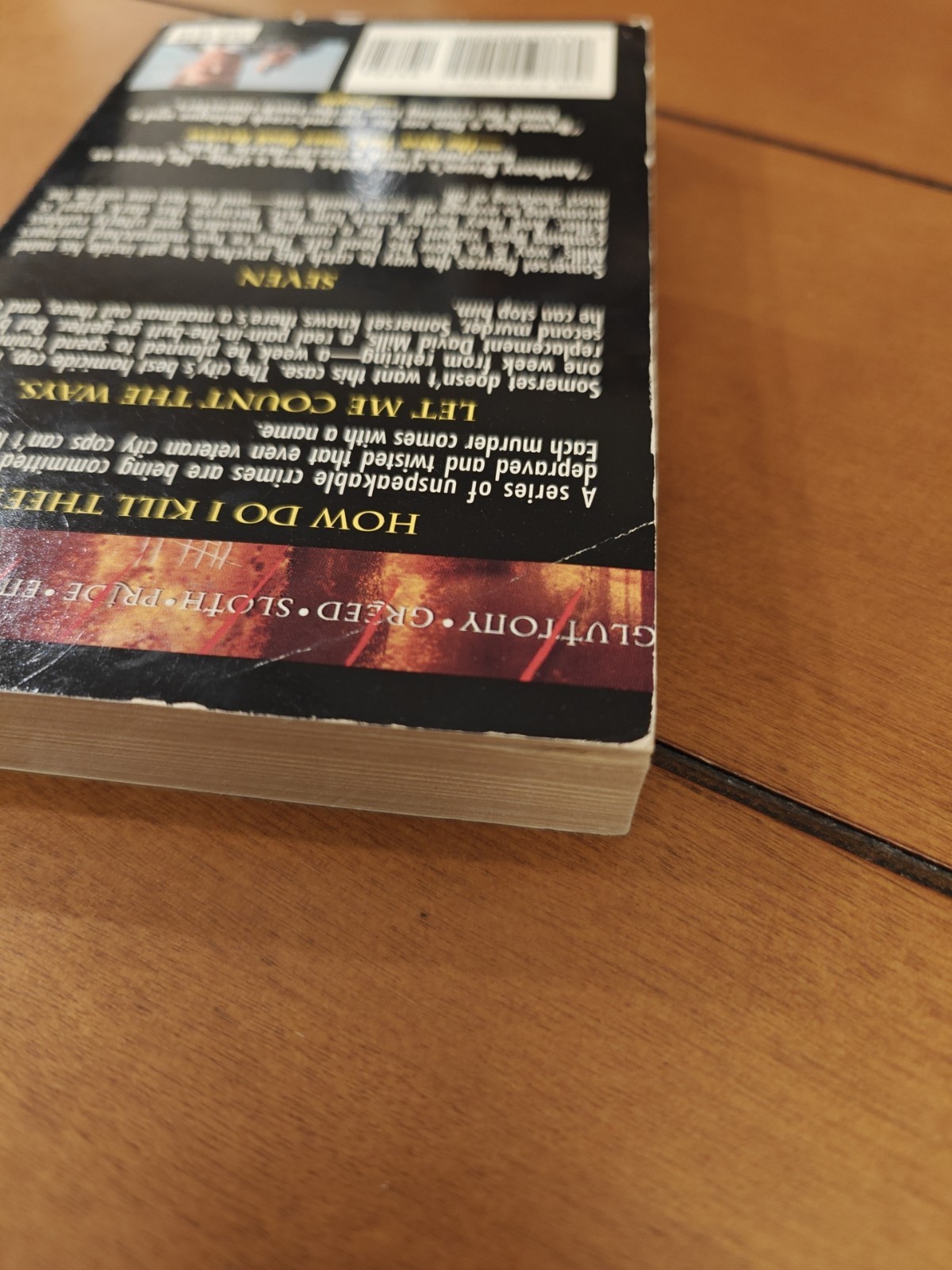 Seven by Anthony Bruno – Paperback Movie Novelization