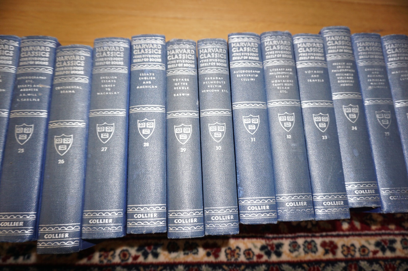 Harvard Classics 5 Foot Shelf Of Books Collier Blue Single Volume Selection