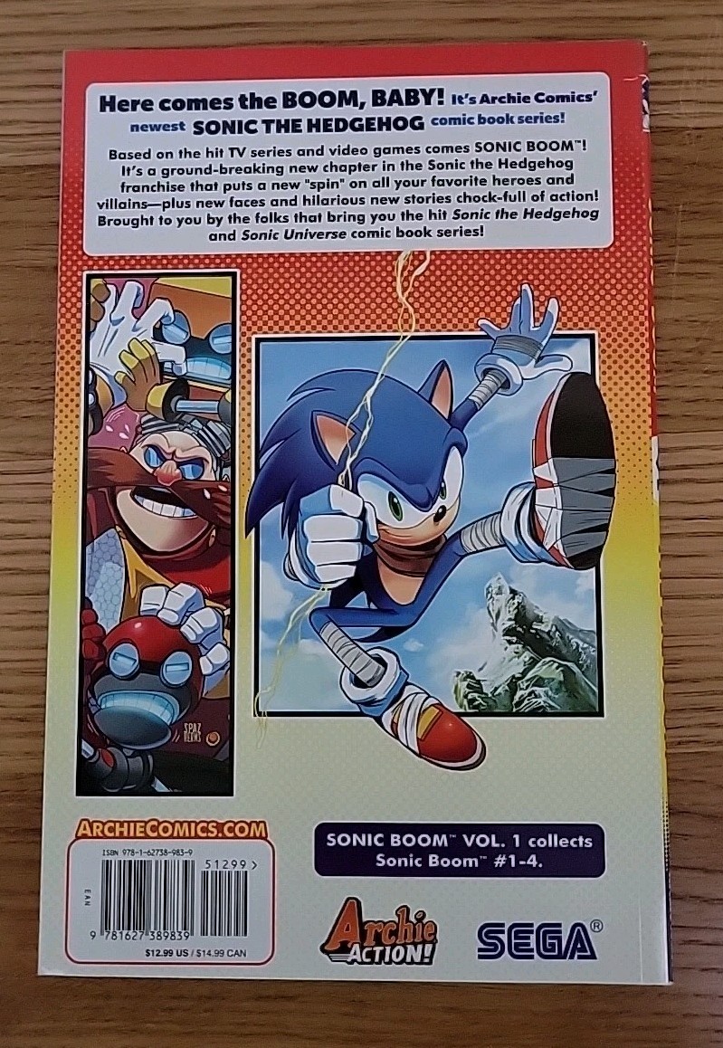 Sonic Boom Vol. 1: The Big Boom – Sonic Scribes 2016 – NEW – ISBN 9781627389839