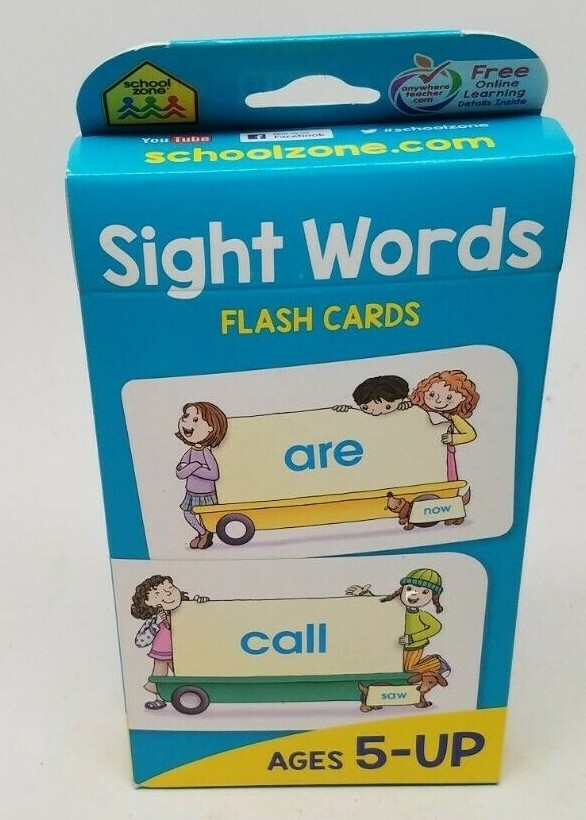 School Zone Sight Words Flash Cards