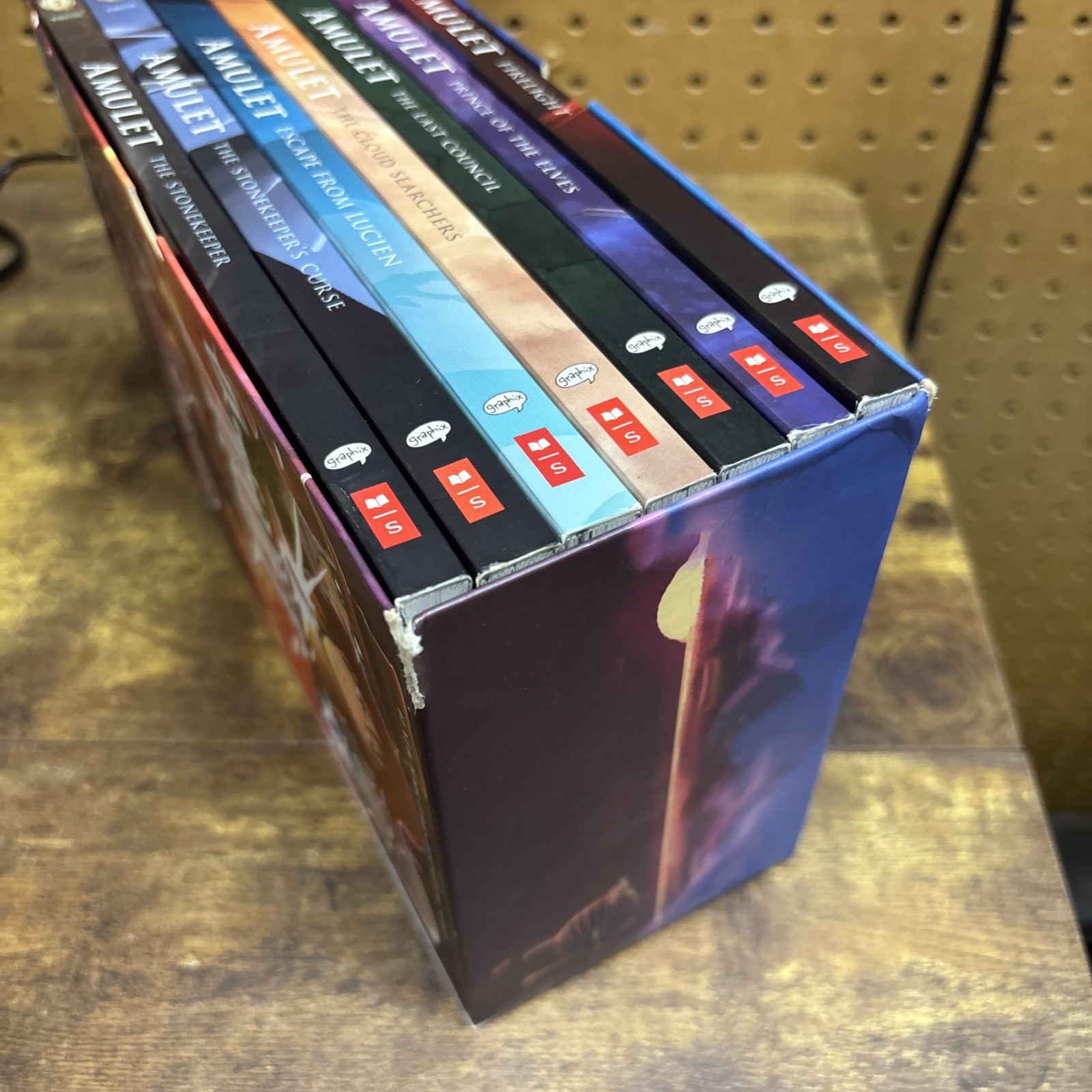 Amulet Box Set: Books #1-7 by Kazu Kibuishi (2016, Trade Paperback / Trade…