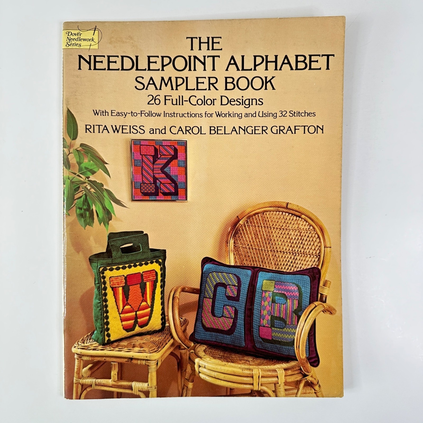 1977 The Needlepoint Alphabet Sampler Book Dover Needlework Series by Rita Weiss