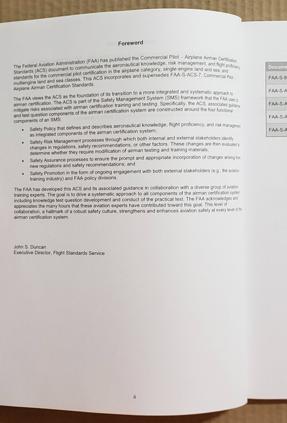 Commercial Pilot Airplane Airman Certification Standards FAA-S-ACS-7A June 2019
