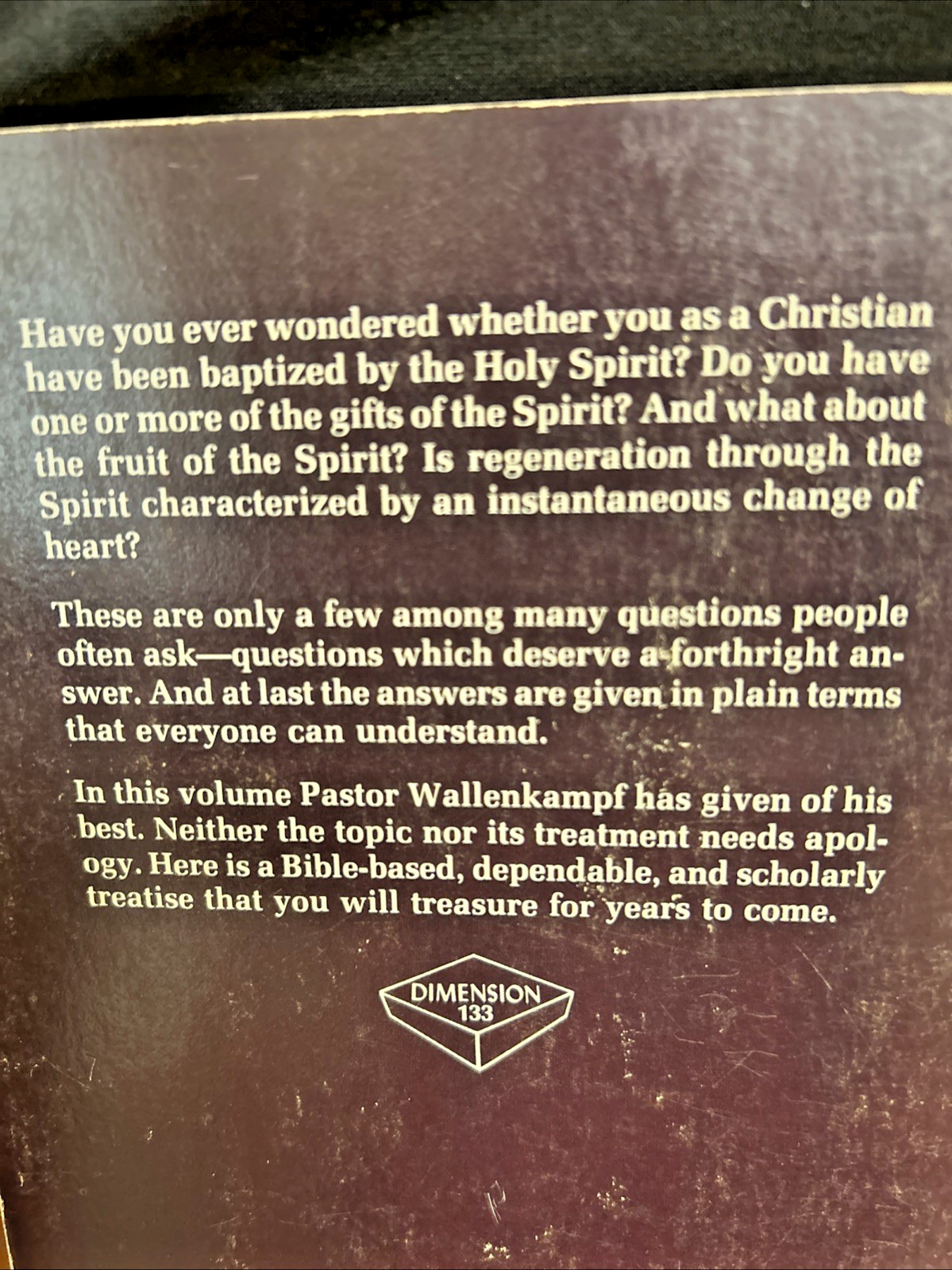 6 Adventist Heritage books-Holy Spirit / Branson, Conklin, Froom, Wallenkampf+2