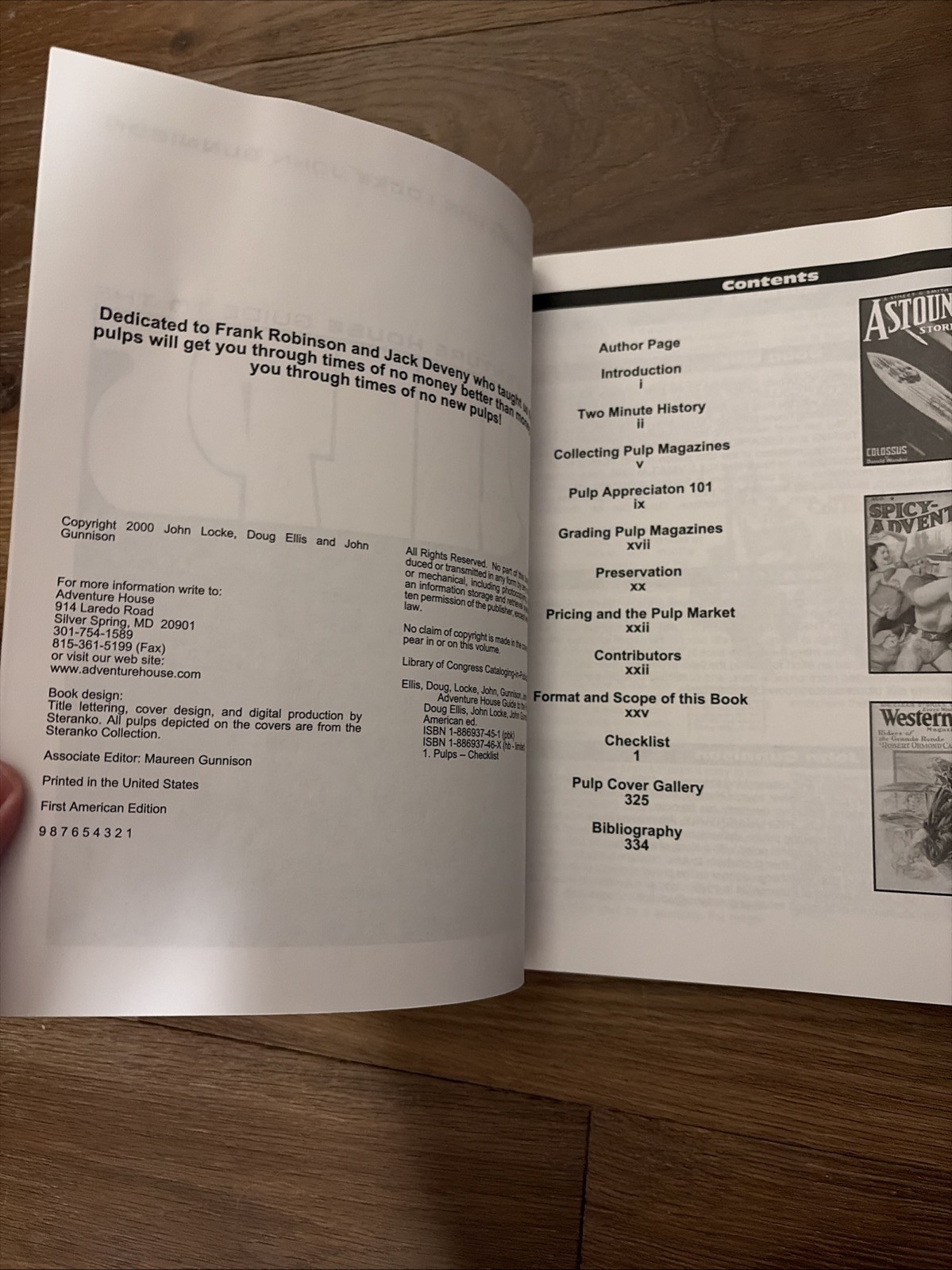 Adventure House Guide to the Pulps / Checklist of Pulp Magazine Era (2000, TPB)