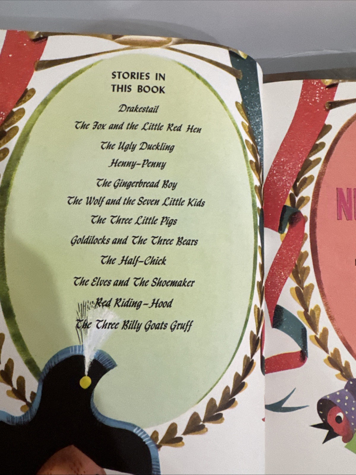 The BIG Book of NURSERY TALES Treaure 1973 hb Evelyn Andreas Leonard Weisgard VG